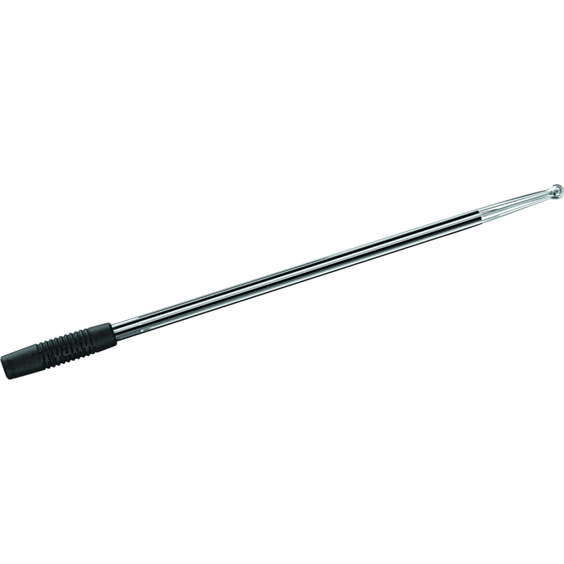Kuryakyn Billet Antenna Round/Grooved Black & Raw