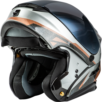 Md 01 Volta Helmet Grey/Black/Copper Metallic Lg