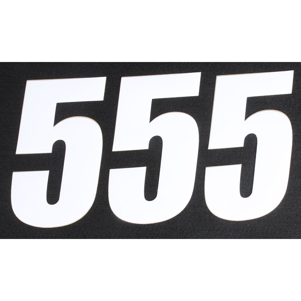 Number 5 White 6" 3/Pk