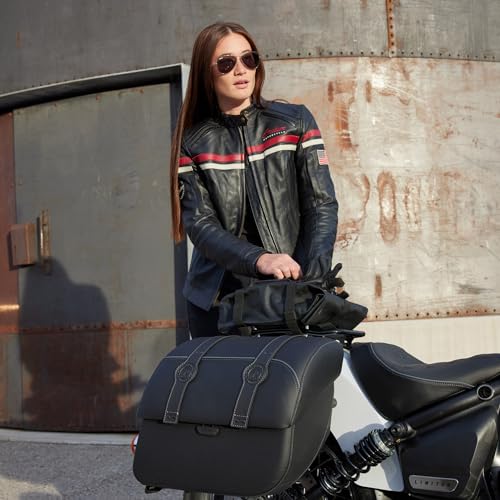 
                      
                        Indian Motorcycle Saddle Bags for Specific Scout Models, Touring Waterproof Black Vinyl Motorcycle Hard Saddlebags, Powersports Saddle Bags for Motorcycle Storage, 1 Pair - 2890257-VBA
                      
                    