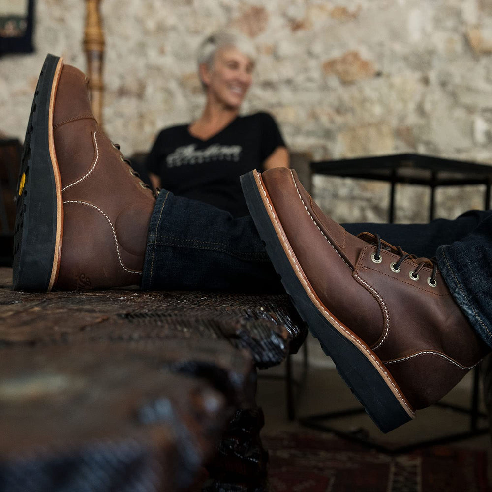 
                      
                        Indian Motorcycle Men's Moc Toe Boot, Brown - 286170013
                      
                    