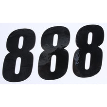 Number 8 Black 6" 3/Pk