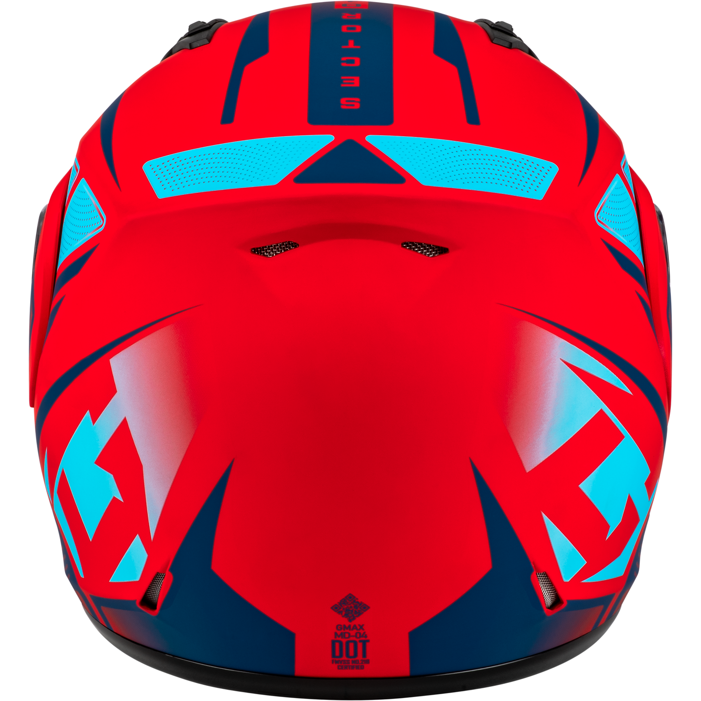 Md 04 Sector Helmet Matte Red/Blue 3x