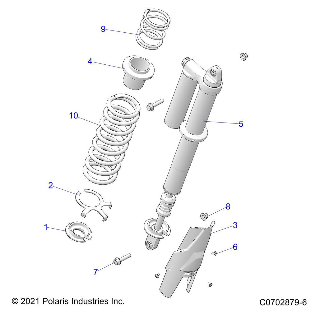 
                      
                        Polaris RZR Shock, Rear, Genuine OEM Part 7045426, Qty 1
                      
                    