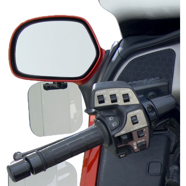 Wing Deflectors Mirror Mount Light Smoke