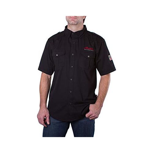 
                      
                        Indian Motorcycle Men's Short-Sleeve Casual Shirt, Black - 2863698
                      
                    