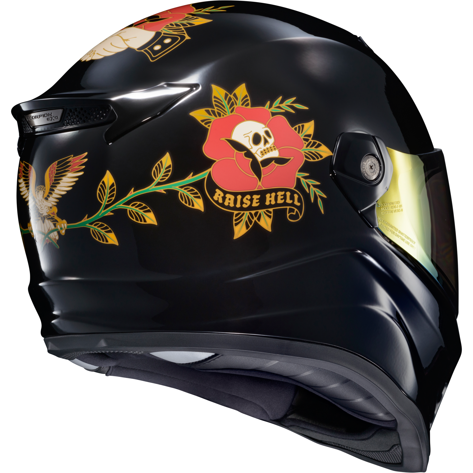 Covert Fx Full Face Helmet The Litas Gloss Black 2x