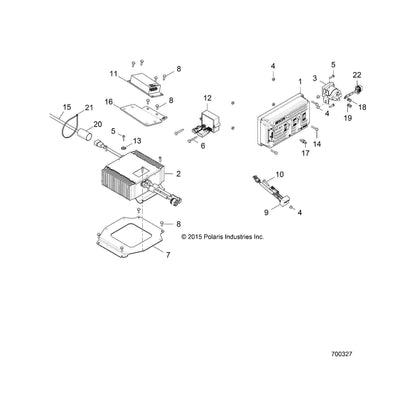 Polaris Ranger Controller Assembly, 48 V, Genuine OEM Part 4014866, Qty 1