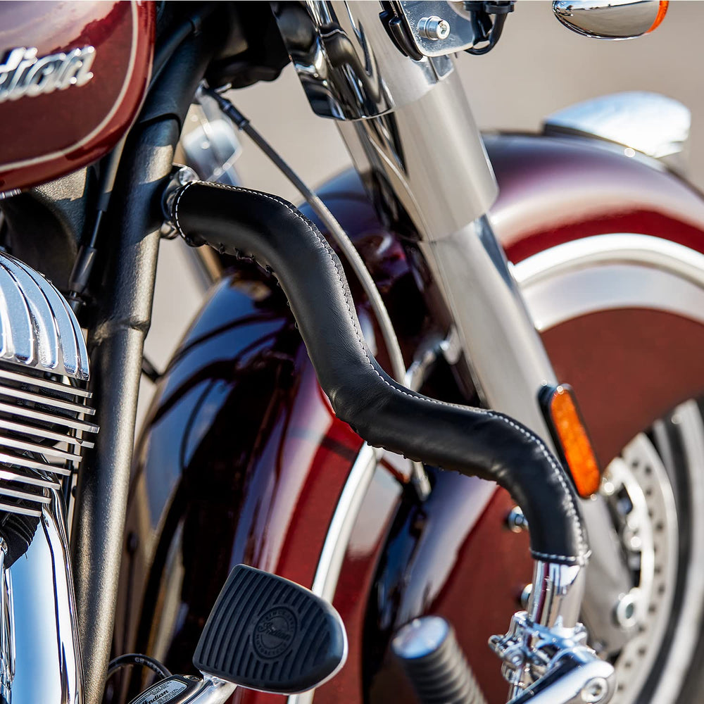 
                      
                        Indian Motorcycle Genuine Leather Mustache Highway Bar Wraps, Pair - 2880942-01
                      
                    