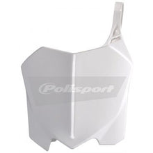 Front Number Plate White