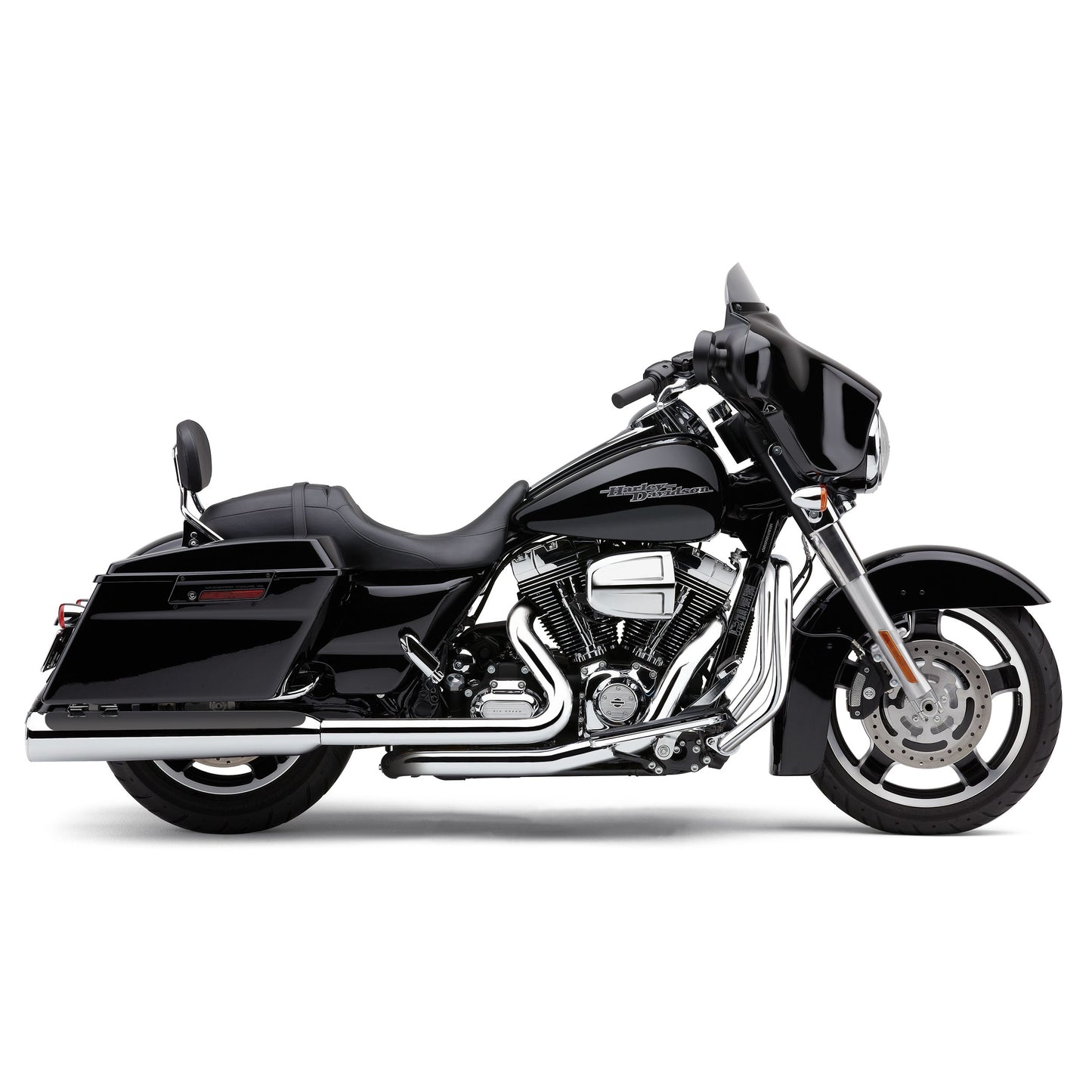 4.5" Powrflo Round Slip Ons Chrome Flh/Flt 17 22
