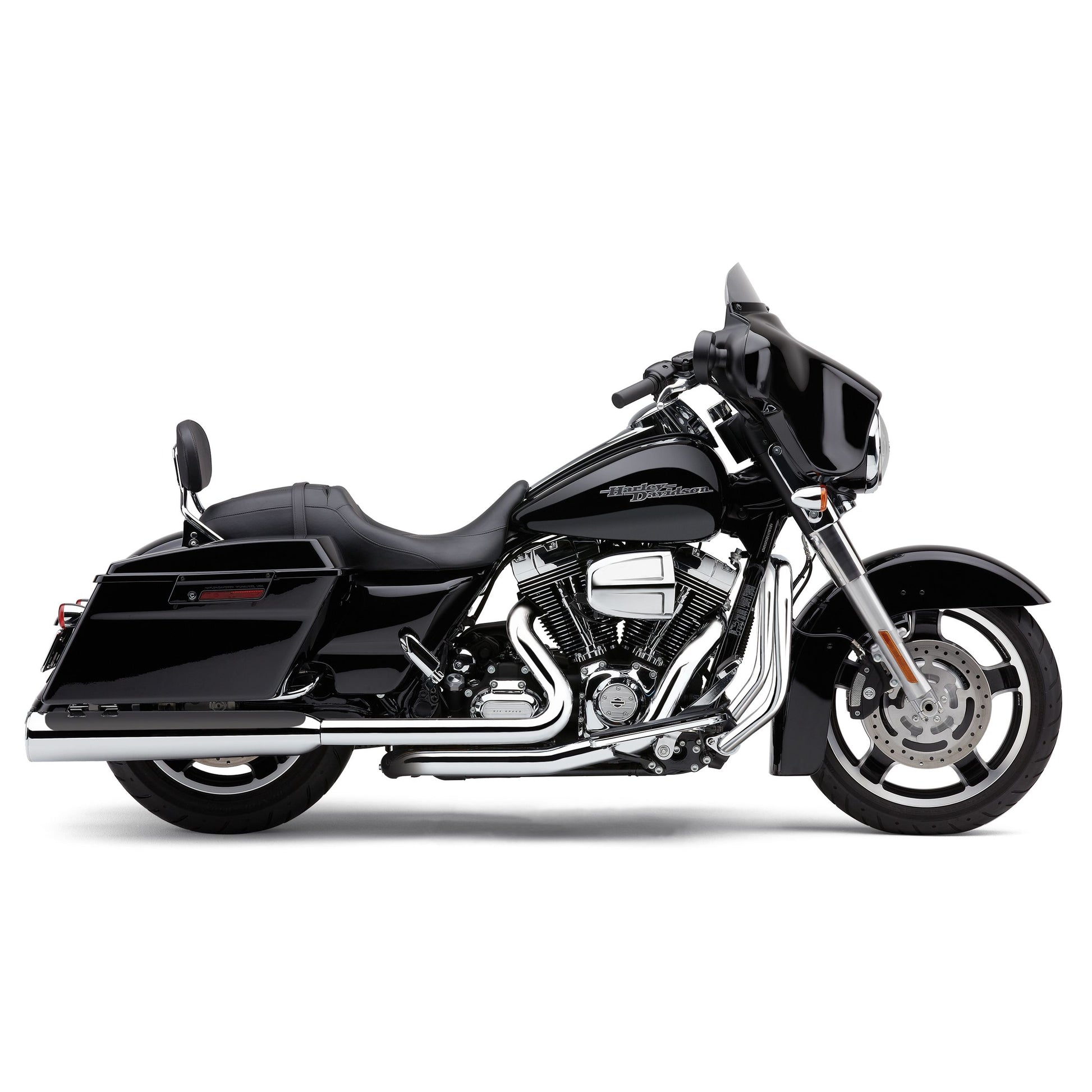 4.5" Powrflo Round Slip Ons Chrome Flh/Flt 17 22