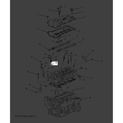 Polaris Slingshot Valve Seal, Stem, Oil, GM, Genuine OEM Part 90537241, Qty 1