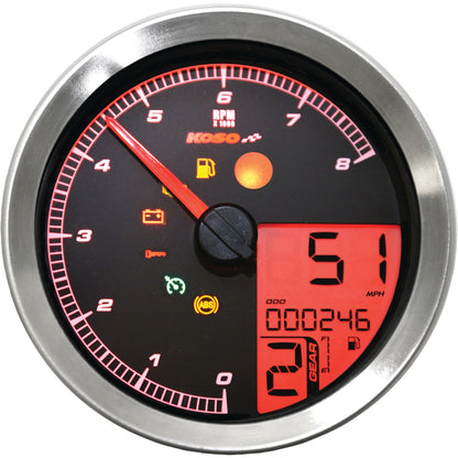 Speedo / Tach Sil Bezel Lcd Color Change Display