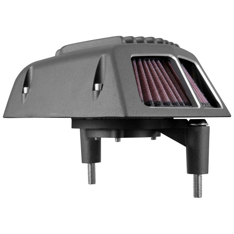 K&N Street Metal Intake System for 01-16 Harley-Davidson Softail/Dyna - Shaker Black