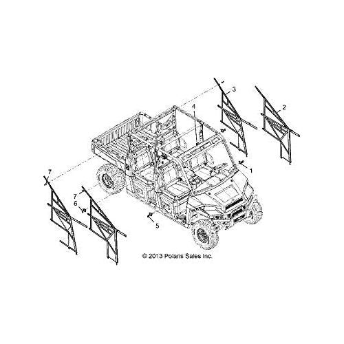 
                      
                        Polaris Ranger Side Net, Genuine OEM Part 2685381, Qty 1
                      
                    
