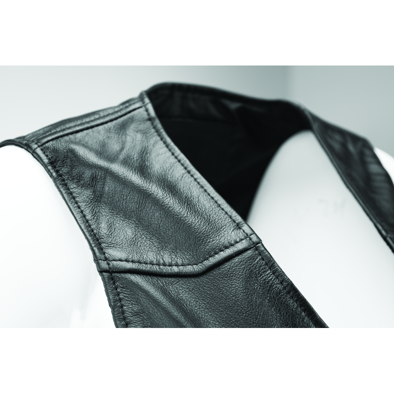 Kuryakyn Leather By River Road Plains Leather Vest Black Womens - Small