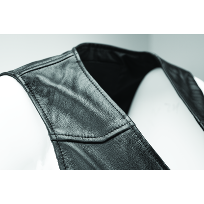 Kuryakyn Leather By River Road Plains Leather Vest Black Womens - Small