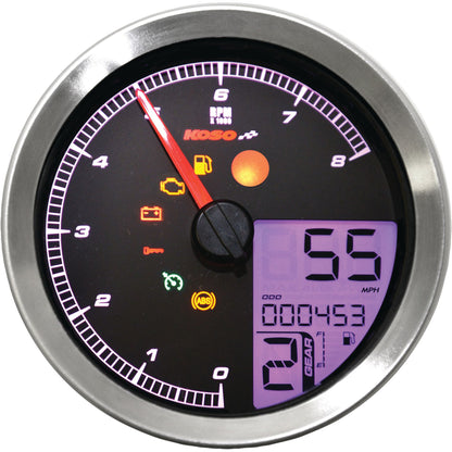 Speedo / Tach Sil Bezel Lcd Color Change Display