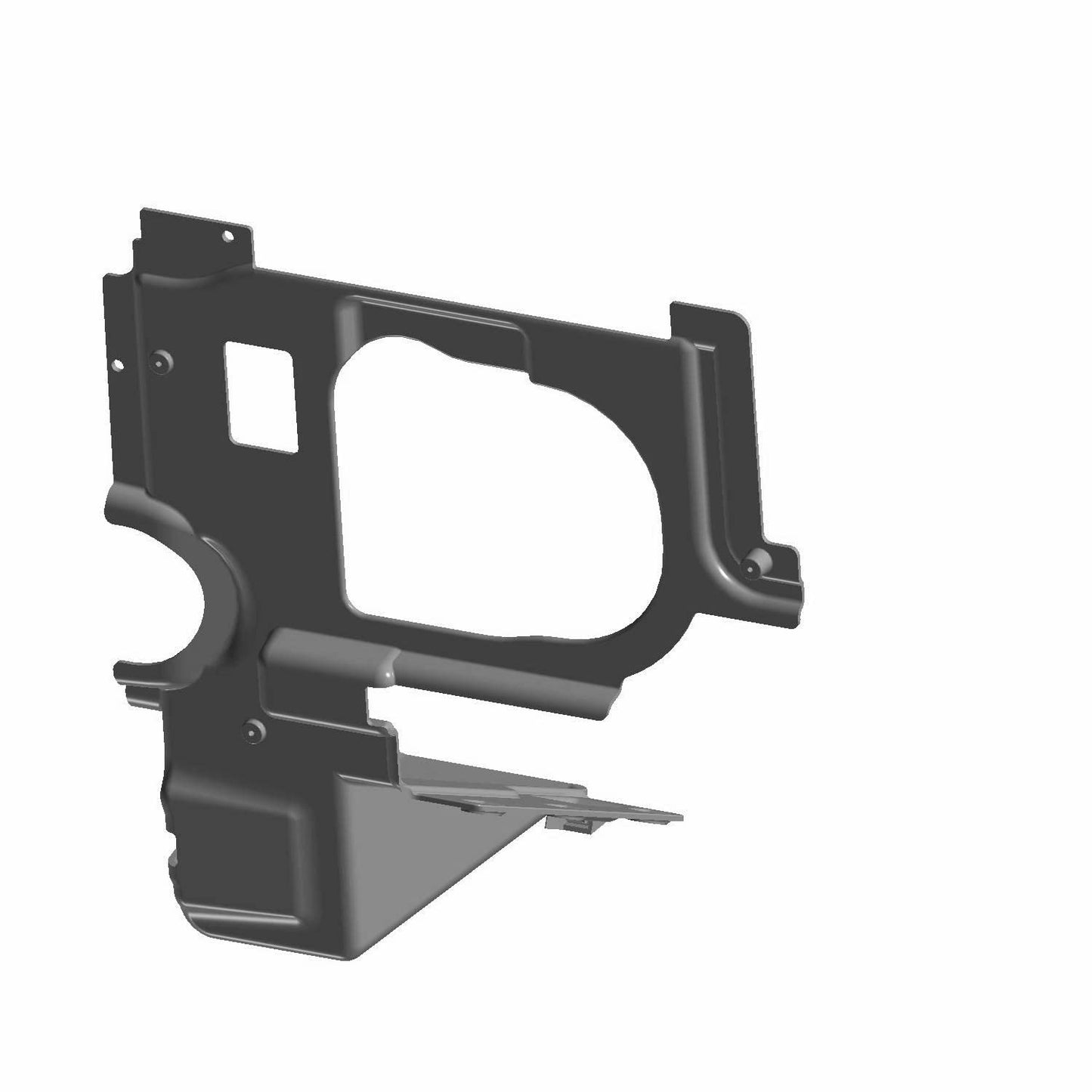 Polaris RZR Panel Divider, Rear, Right, Gloss Black, Genuine OEM Part 5438957-070, Qty 1