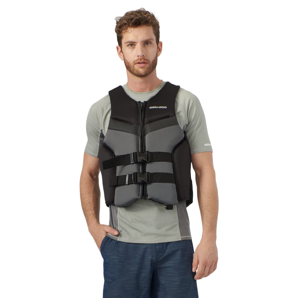 
                      
                        Sea-Doo Airflow Adult Unisex PFD/Life Jacket (Ecoprene) 285984, Black
                      
                    