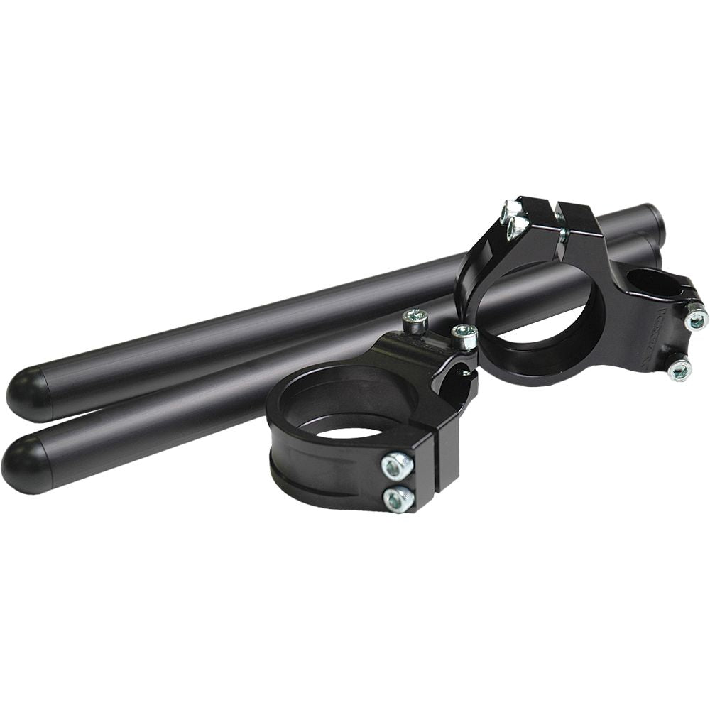 Clip Ons 7 Degree 50mm Blk Hon/Kaw/Suz/Tri/Yam