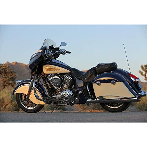 Indian Motorcycle Infinite Highway Pegs for Crash Bars, Pair, Chrome, Adjustable, Rubber Grips, for Specific Pursuit, Scout, Scout Bobber, Chief, Challenger, Springfield Models and More - 2879572-156