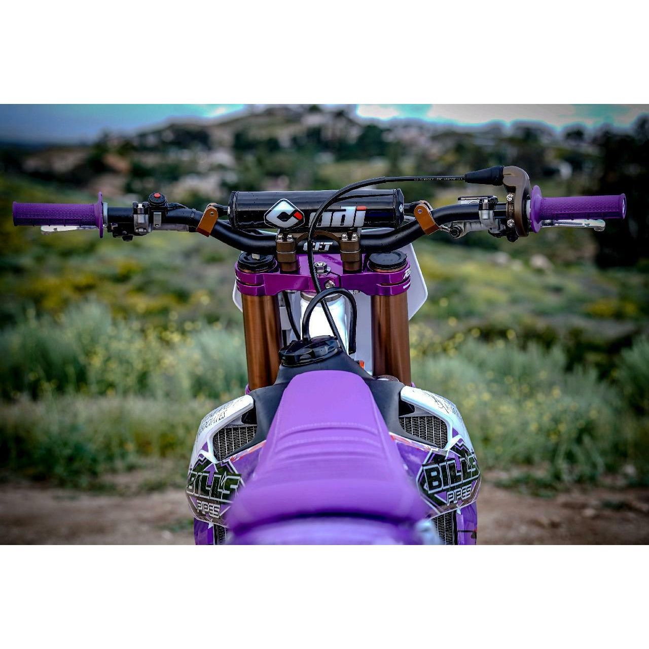 Half Waffle Lock On Grip Purple