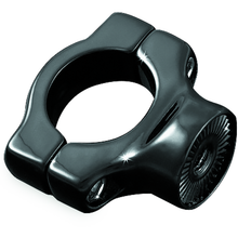 Kuryakyn Side Mount License Plate Holder Clamp 86-17 Softails Gloss Black