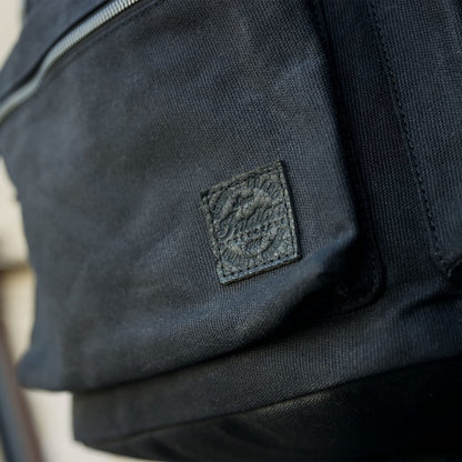 Indian Motorcycle Waxed Canvas Backpack, Black - 2861696
