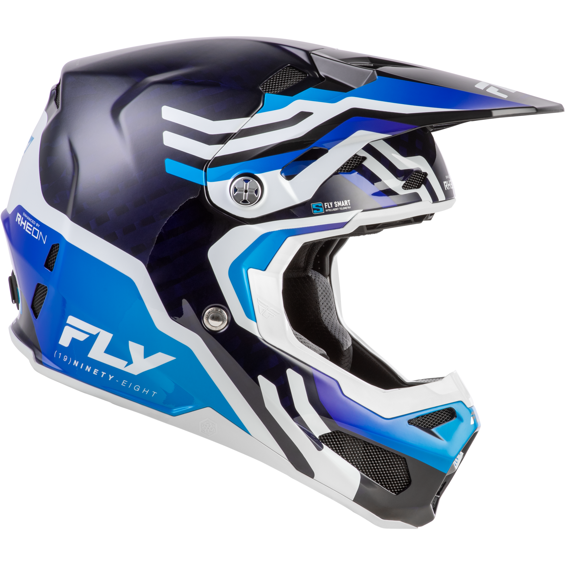 Formula S Carbon Byte Helmet Blue Carbon/Blue/White Sm