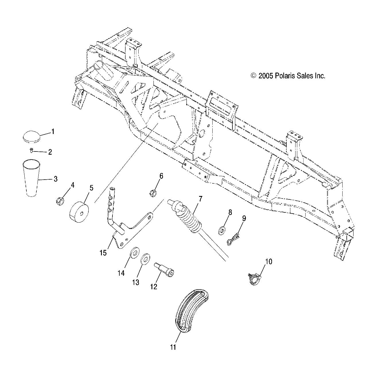 Polaris Ranger Shift Cable, Genuine OEM Part 7081209, Qty 1