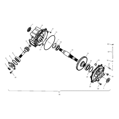 Polaris Ranger Ball Bearing, Genuine OEM Part 3233589, Qty 1