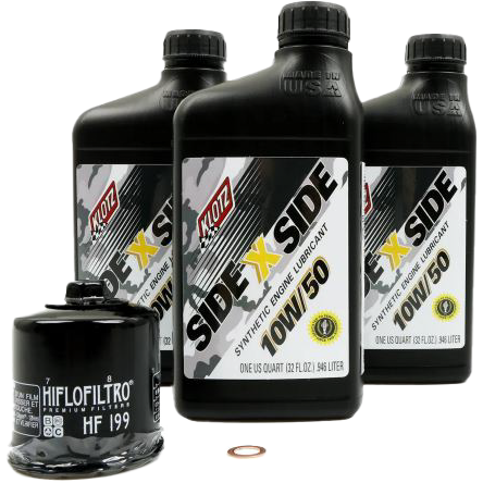 Sidexside Oil Change Kit 10w50 /W Oil Filter Pol