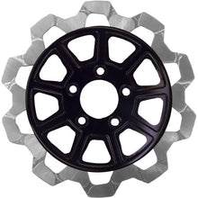 9 Spoke Rotor  Rear Blk/Sil Bow Tie 11.8"  7mm