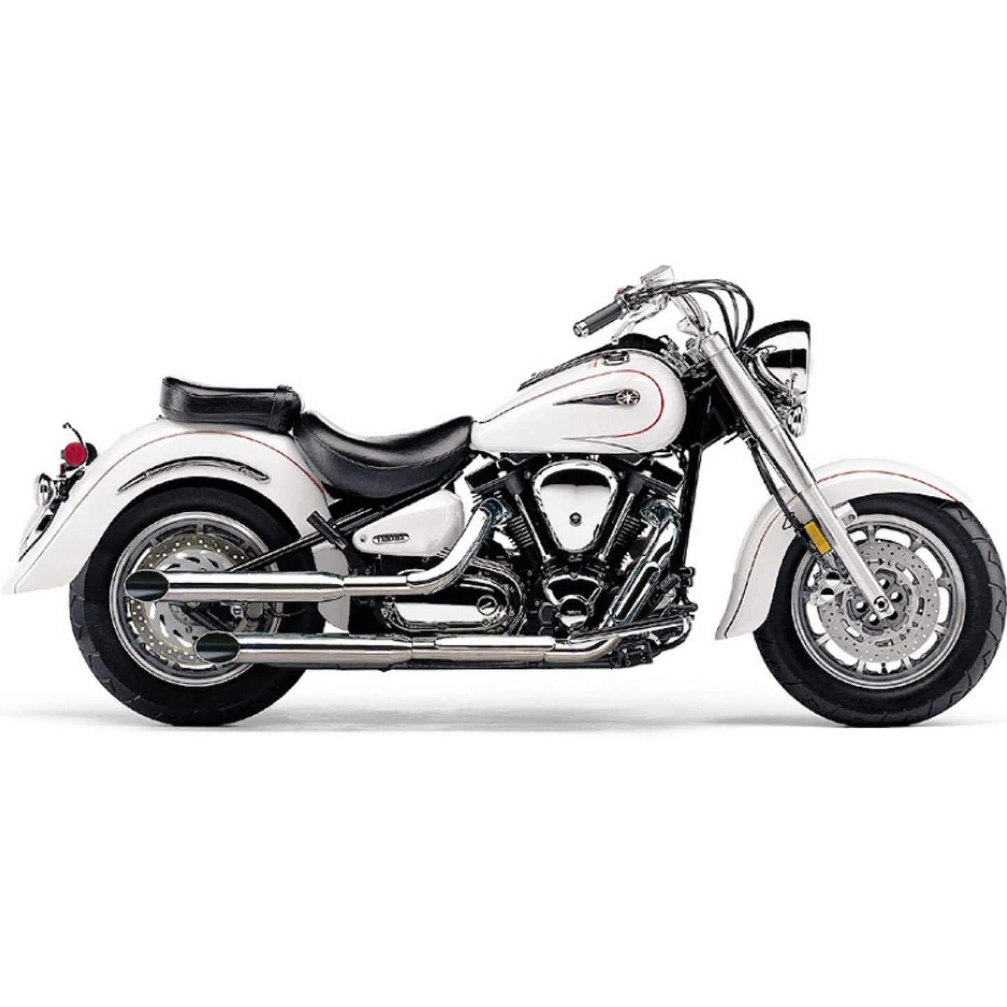Blvd Slashcut Slip On Chrome Yam Roadstar 1600/700 99 14
