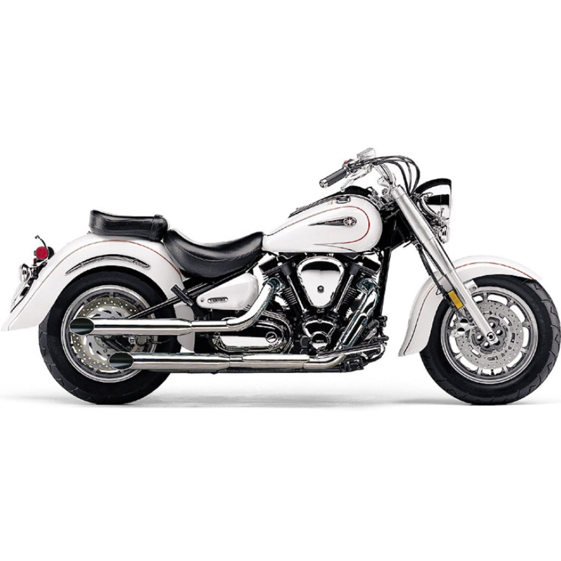 Blvd Slashcut Slip On Chrome Yam Roadstar 1600/700 99 14