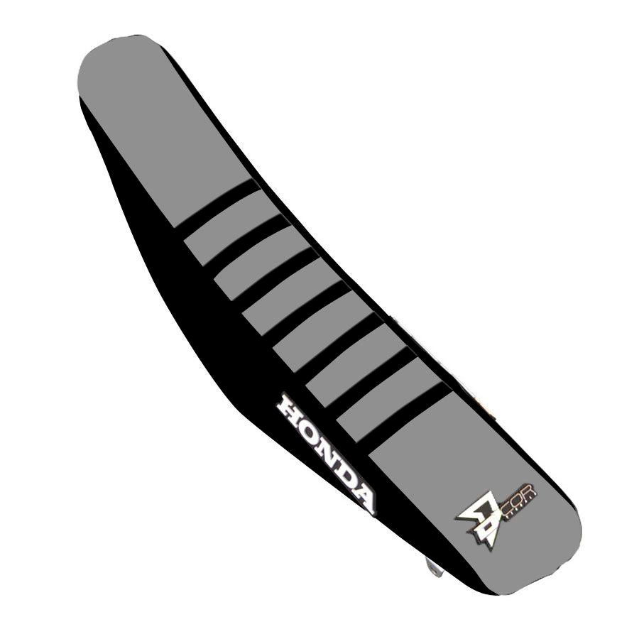 Seat Cover Black/Grey Black Ribs Hon