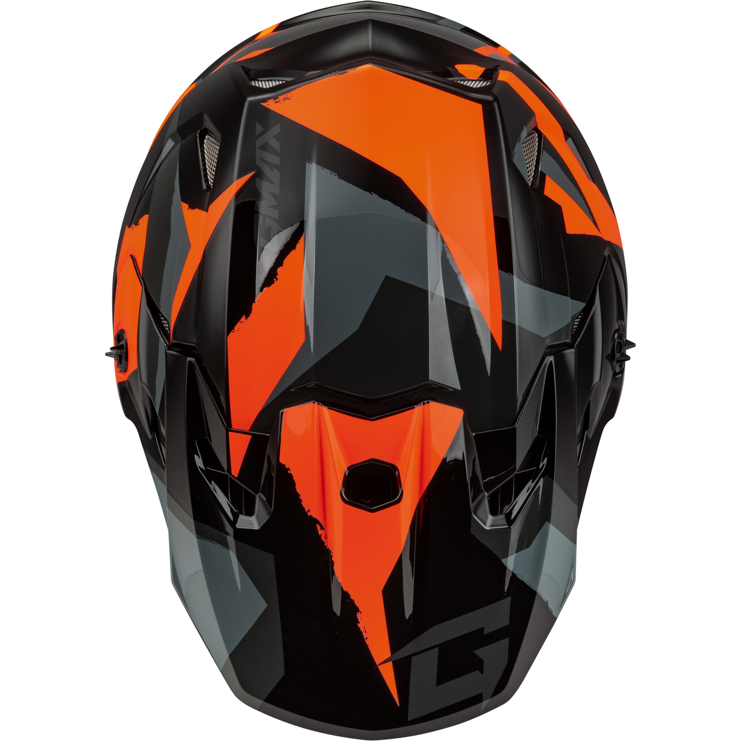 Mx 96 Splinter Helmet Black/Orange Md