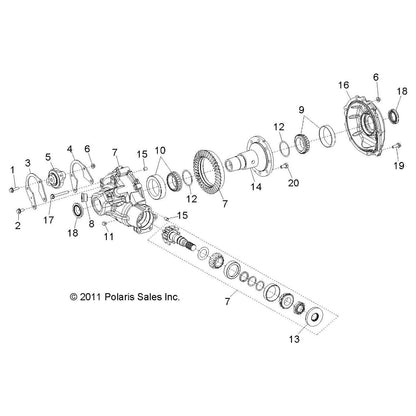 Polaris RZR Oil Shaft Seal, Genuine OEM Part 3610159, Qty 1