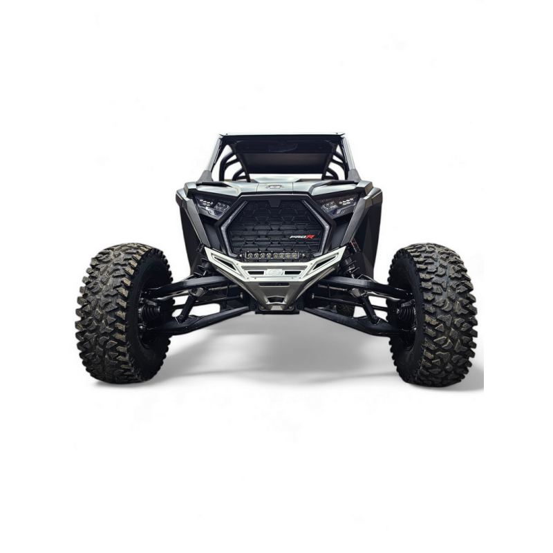 Elektric Offroad 2022-2025 Polaris Rzr Pro R/ Pro S/Turbo R Billet Front Winch Bumper Anodized Clear