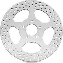 Bikers Choice 00-17 Big Twin 11.5 In Polished Rear 5 Spoke Drilled Stnless Rotor Repl H-D 44156-00