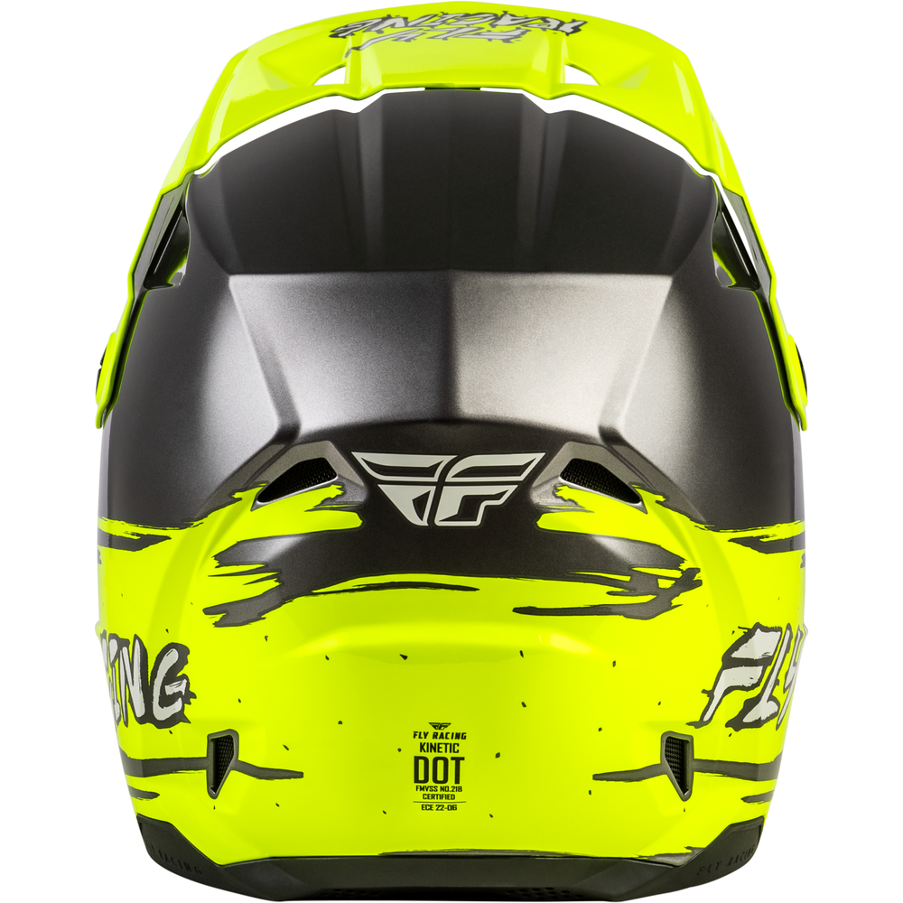 Youth Kinetic Surge Helmet Grey/Hi Vis Yl