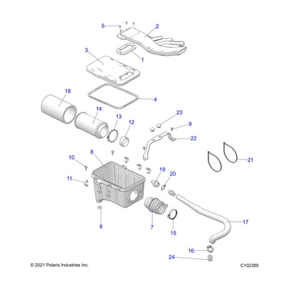 Polaris ATV HOSE-BREATHER,SILICONE, Genuine OEM Part 5416882, Qty 1