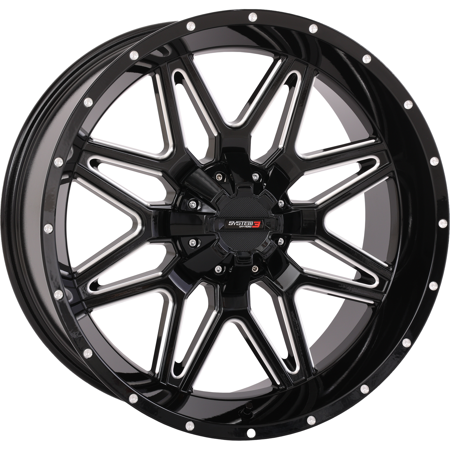 St7 Wheel 20x9 5+4 (0mm) 4/137 & 4/156 Gloss Blk Milled