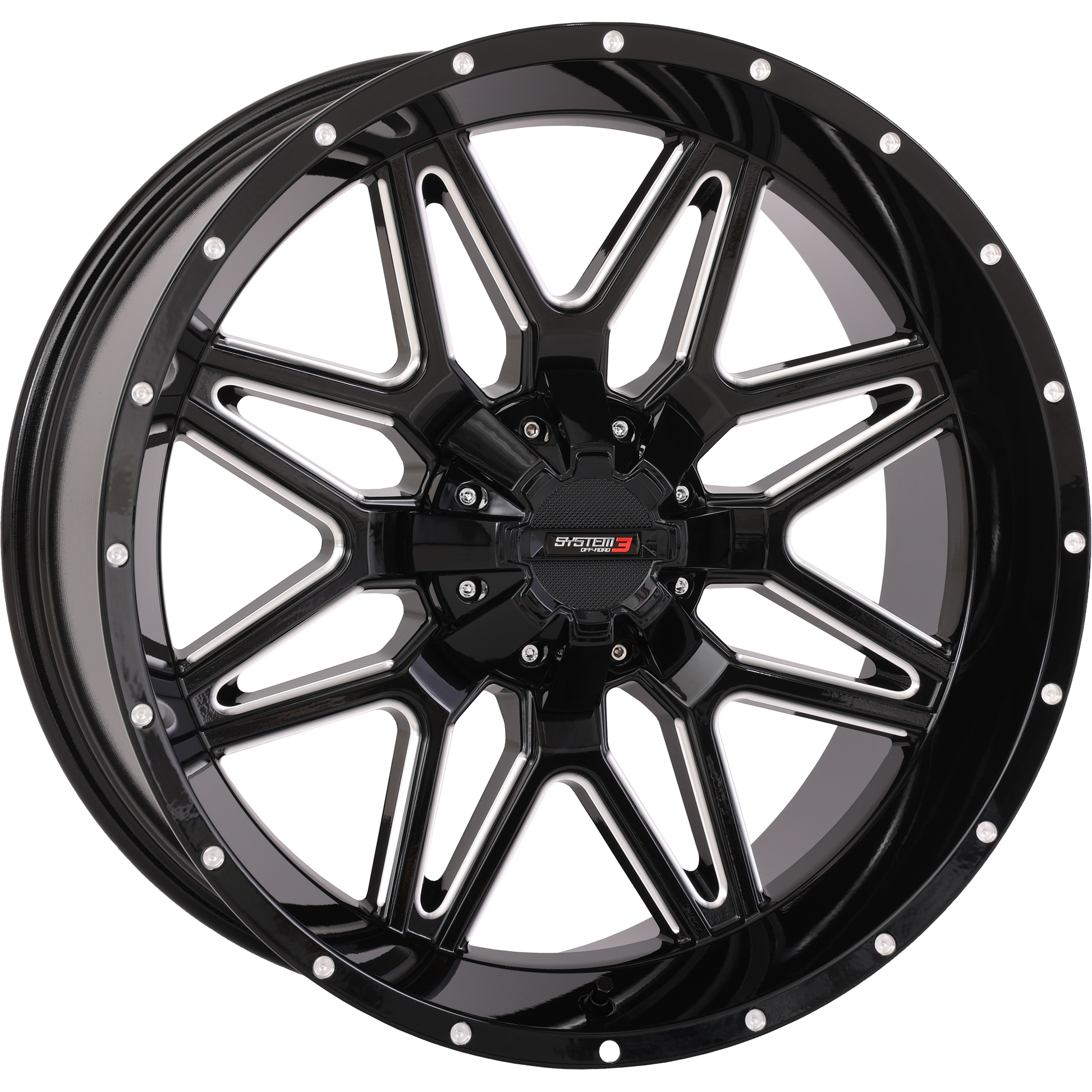 St7 Wheel 20x9 5+4 (0mm) 4/137 & 4/156 Gloss Blk Milled