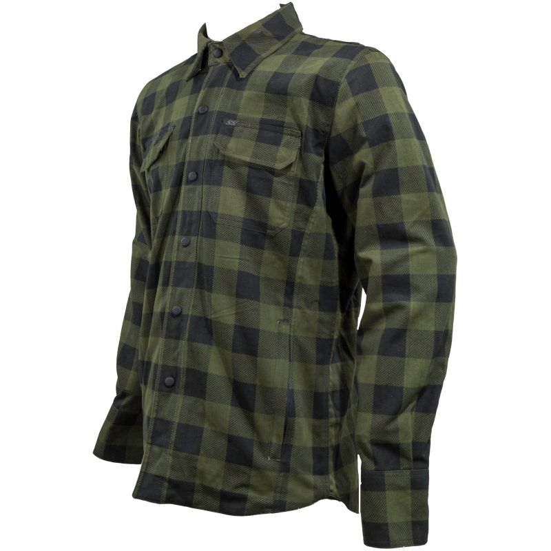 Speed and Strength True Grit Armored Motoshirt Olive/Black - Medium