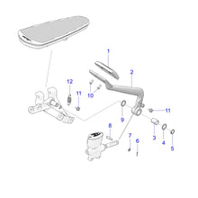 Indian Motorcycle Brake Pedal Assembly, POL, Genuine OEM Part 1023250-410, Qty 1