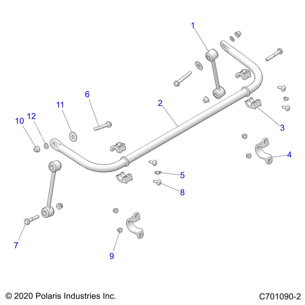 
                      
                        Polaris RZR Stabilizer Bar, 27 mm, Genuine OEM Part 5338883, Qty 1
                      
                    