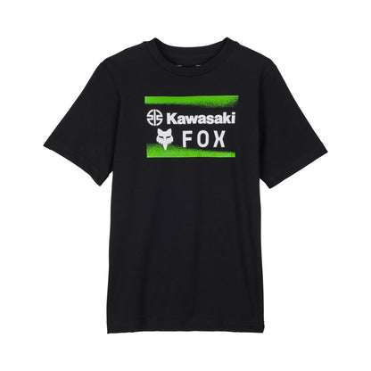 Fox Racing Unisex Kid's Youth Fox X Kawi Short Sleeve Tee, BLACK